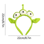 1/2PCS Three-Eyed Alien Headband Halloween Monster Plush Cute Headwear Hat Accessories For Theme Party Girls And Kids