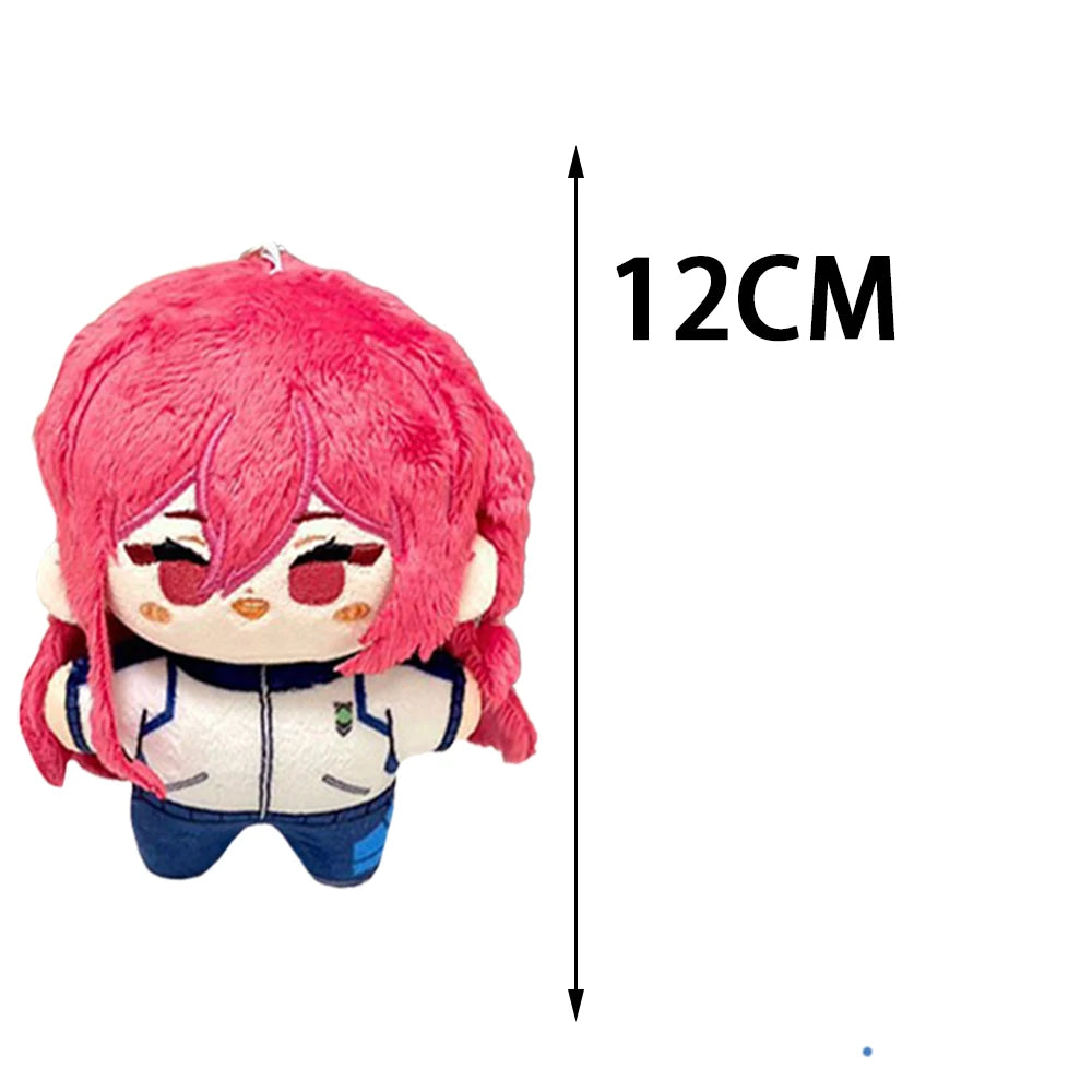 Mini Anime Plush Keychains Michel Caesar Mikage Reo Nagi Seishiro Chigiri Hyoma Bachira Meguru Cute Stuffed Starfish body Doll