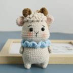 Creative Small Animal Doll Handmake Crochet Keyrings For Bag Pendant Cartoon Puppy Keychain Knitting Animal Doll Keyring Custom