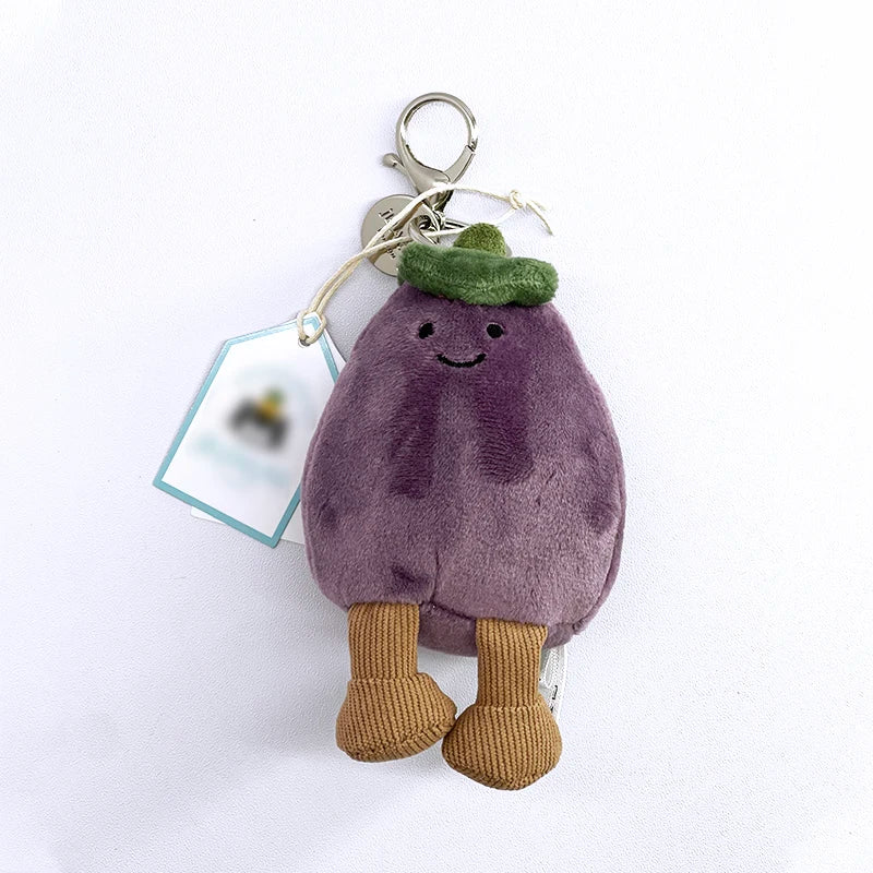 JC Golf ball plush keychain, grape keychain, jellyfish plush toy, hippopotamus, and plush elephant JC bag keychain