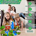 New Magnetic Building Blocks Mine World Magnetic Cozy Forest Cabin Construction Brick Cube STEM Boy Girl Children Toy Set Gift