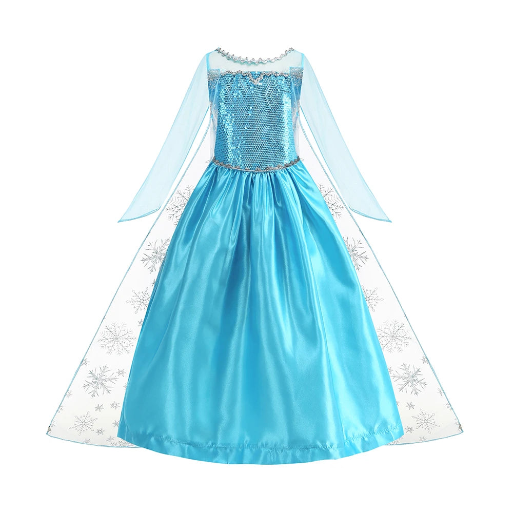 Girl Vestidos Costume Kid Dress Halloween Cosplay Children Birthday Carnival Party Dress Up 2-10 Year