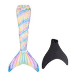 New Kids Adult Swimming Mermaid tail Girl Mom Cosplay Mermaid Costume Children Party Gift Fantasy Swimsuit With Monofin Fin