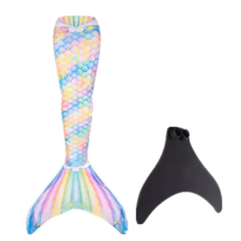 New Kids Adult Swimming Mermaid tail Girl Mom Cosplay Mermaid Costume Children Party Gift Fantasy Swimsuit With Monofin Fin