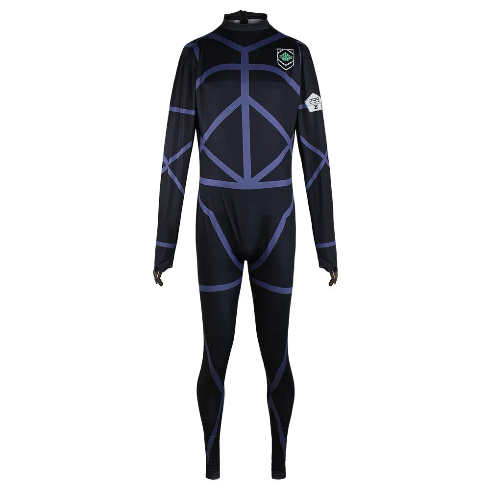 Anime Bachira Meguru Cosplay Costume Football Jersey Sportswear Blue Uniform Bodysuit Halloween Christmas Party Outfit