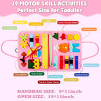 Toddler Montessori Busy Board Activities Education Toys Basic Dress Motor Skills Baby Travel Learning Toys For Christmas Gift