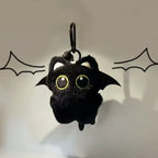 6/1pcs Cute Plush Black Cat Doll Toy Keychain Bag Pendant Charms Kawaii Keyring Accessories For Women Couples Gift