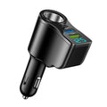 New digital display car fast charging dual USB car charger car one to three cigarette lighter 66W car multifunctional charger