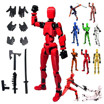 Articulated Action Figure Dummy with 13 Movable Joints