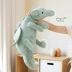30/50/70/90cm Flying Dragon Action Figure Stuffed Toy Flying Wings Dinosaur Rag Doll White Green Blue Pink Dinos Birthday Gift