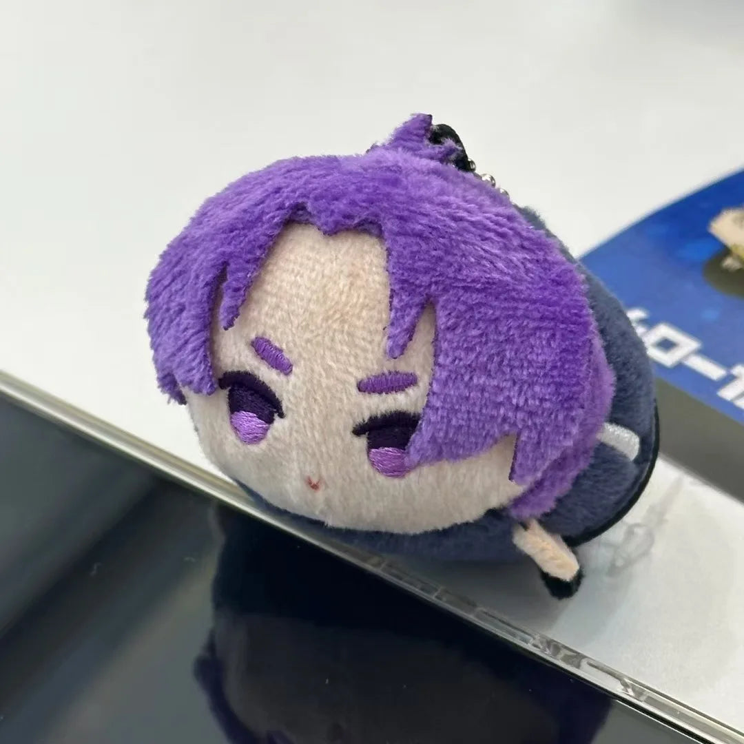 Mini Anime Plush Keychains Michel Caesar Mikage Reo Nagi Seishiro Chigiri Hyoma Bachira Meguru Cute Stuffed Starfish body Doll