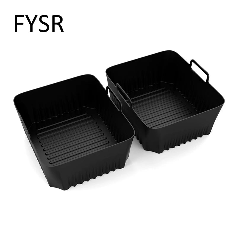 Hot Rectangle Air Fryer Silicone Liners for Ninja DZ071/AF500UK Air Fryer Basket Replacement Dishwasher Safe Air Fryer Liners