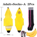 Halloween Banana cosplay Halloween Costumes Children's Performance Costumes Banana Costumes Performance Parent-Child Costumes