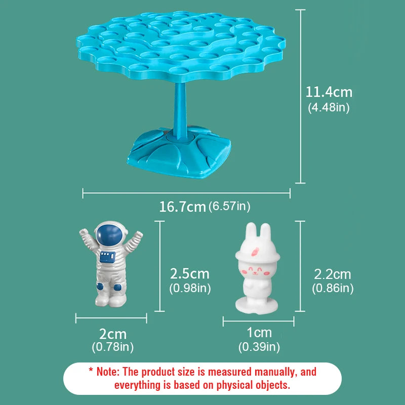Fun Frog Balance Tree Children Math Toys Balancing Board Game Parent-child Interaction Tabletop Balance Game Toy Gift for Kids