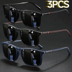 2/3pcs Luxury Square Vintage Cycling Sunglasses Men Women Fashion Travel Driving Fishing Sun Glasses Male Eyewear UV400