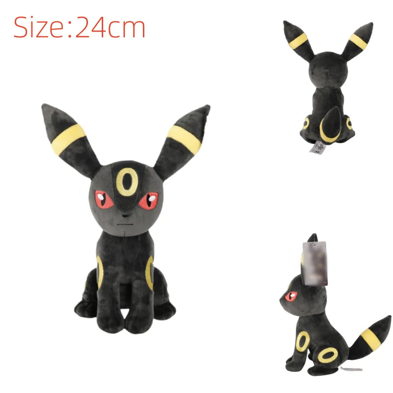 Black Pokemon Stuffed Toys Pikachu Umbreon Psyduck Snorlax Mew Rayquaza Charizard Greninja Darkrai Rillaboom Plush Soft Toy
