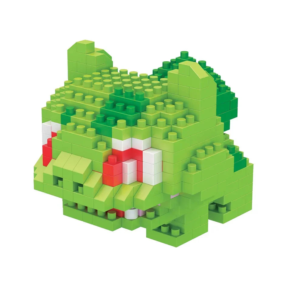 Pokemon Building Blocks Small Cartoon Mini Block Pikachu Charizard Eevee Mewtwo Anime Assemble Action Model Dolls Boys Toys
