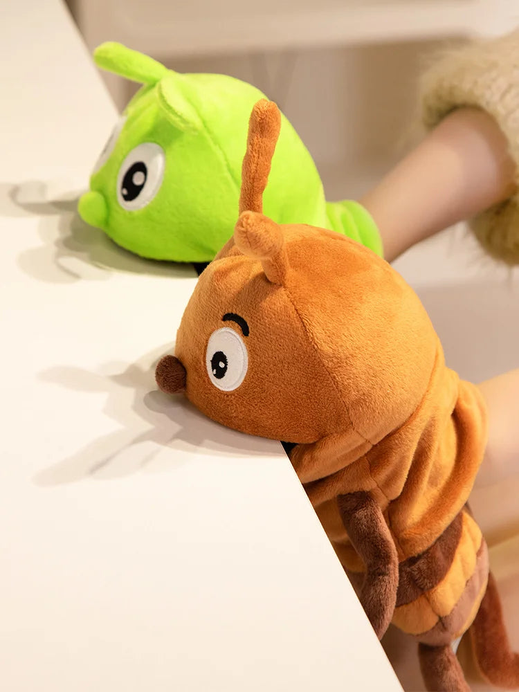 Insect Plush Hand Puppet Storytelling Bee Ladybird Butterfly Soft Stuffed Plush Toys Early Education Hand Finger Story Puppet