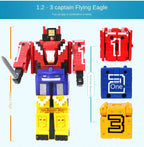 Power Assembling Educational Toys Math Cube Transformation Robot Digits Puzzle Ranger Animals boy toy for Kids