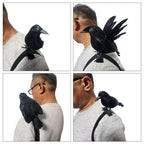 Halloween Party Costumes Black Crow with Shoulder Strap Decoration Cosplay Props