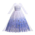 Elsa Anna Kid Princess Girls Dress Rapunzal  Kids Cosplay Halloween Vestidos Children Costume Birthday Party Dress