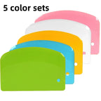 Plastic Scraper Cake Cream Scraper Flour Dough Cutting Knife Intestine Powder Scraper Kitchen DIY Tools Kitchen Baking Tools