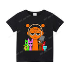 Sprunkis T-shirts Cartoon Oren Wenda Outdoor Clothes Short Sleeve Summer Cute Base Top Funny Birthday Gift