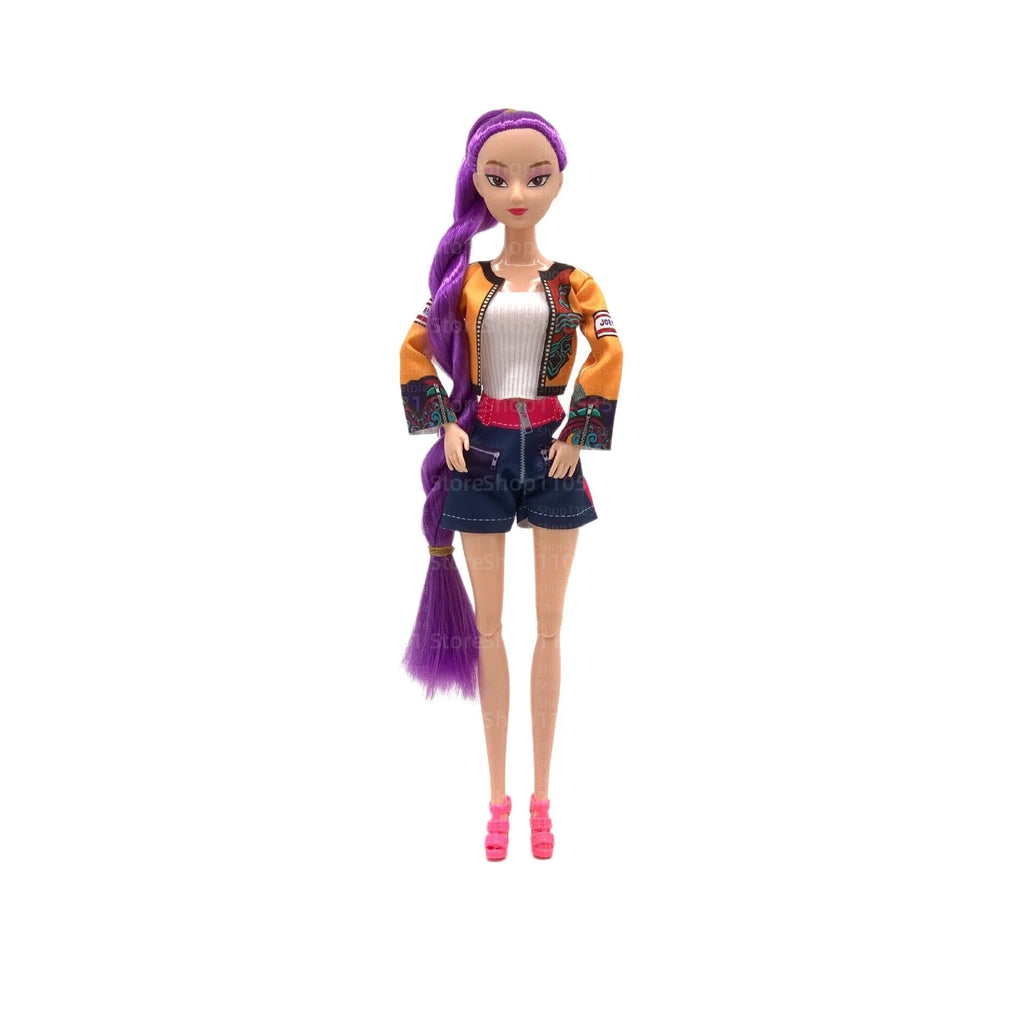 Kpop Rumi Mira Zoey Vinyl Doll Anime Hunters Girl 11 Inch Articulated With Theme Music Cute Toy 3PCS Set Gift for Kids Girl Fans