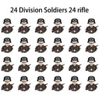 40/set World War II military building blocks National army soldier Character weapon assembly building block Children's toy gifts