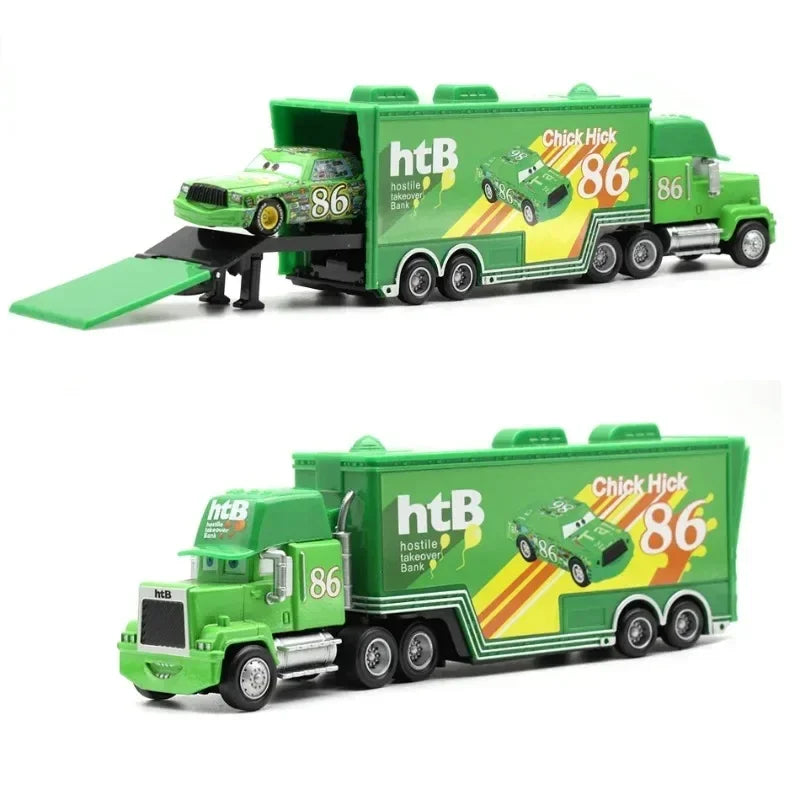 HOT Pixar Car Truck Model Toys Lightning McQueen The King Ramirez Mini Die Casting Truck Model Kids Toy Birthday NEW YEAR Gif