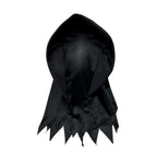 Halloween Grim Reaper Horror Costume Black Hooded Spooky Ghost Robe Dress Up Costume Adult Cosplay Mask Scythe Prop Party