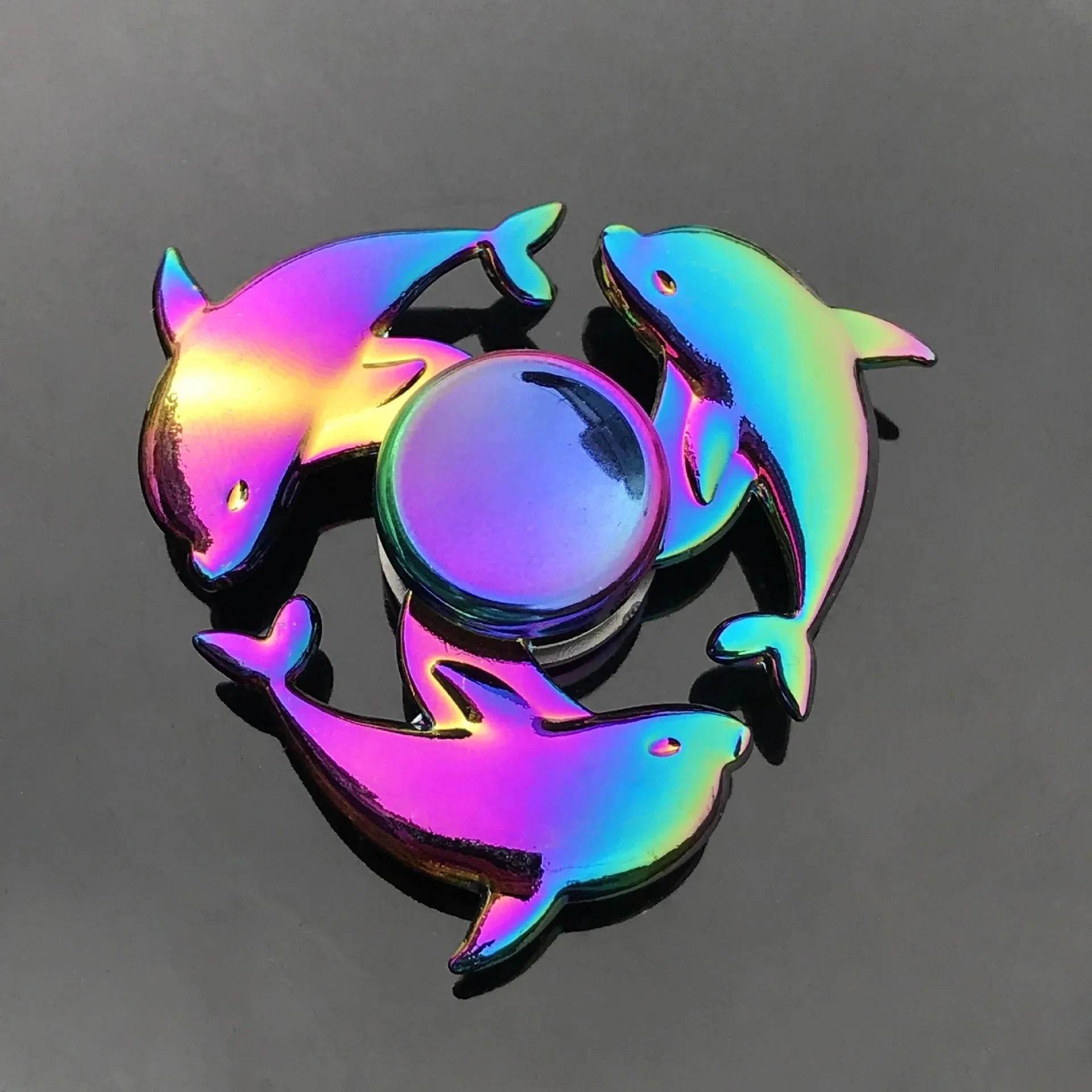 New Metal Rainbow Fidget Spinner Gradient Color R188 Mute Bearing EDC Hand Spinner Fingertip Gyro Anti-Anxiety Adult Toys Gifts