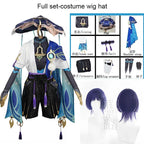 Wanderer Cosplay Costume Full Set with Hats Scaramouche Cosplay Costume Balladeer Cosplay Kimono Halloween