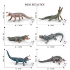 Simulation Mini  Farm Poultry Puppy Crocodile Pegasus Monkey Bird Wildlife Figurine Animal Model Sets Education Kid Toys