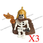 Halloween Scene Building Blocks Skeletons Ghosts Army King Assembled Charactesrs Figures DIY Accessories Bricks Toys Kids Gifts