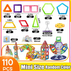 64-184Pcs Kids Magnetic Building Blocks Mini Size Magnet Toys for Boys Construction Set STEM Toy for Children Girls