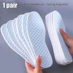 1Pair Bamboo Charcoal Antibacterial Shoes Insoles Plant Deodorant Running Sports Insole for Feet Thick Shock Absorbing Shoe Sole