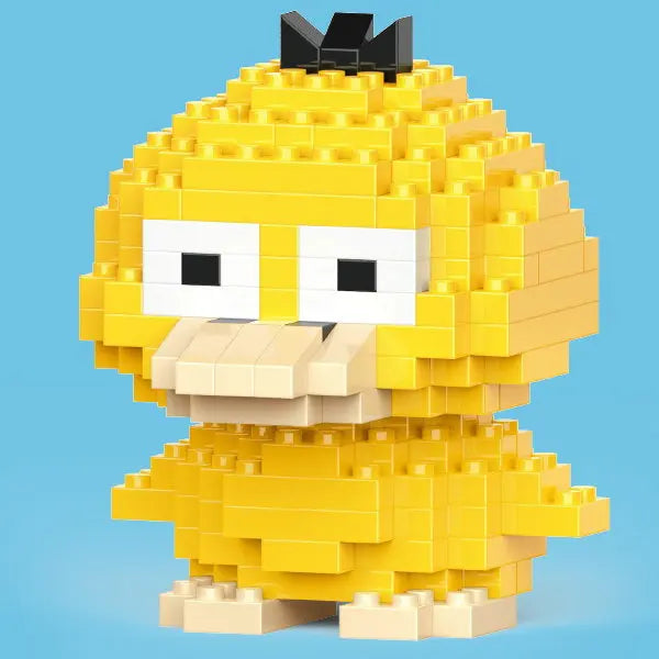 Pokemon Building Blocks Small Cartoon Mini Block Pikachu Charizard Eevee Mewtwo Anime Assemble Action Model Dolls Boys Toys