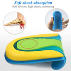 Silicone Gel Insoles for Heel Spurs Fascitis Plantar Pain Relief Treatment Inserts Heel Cup Cushion Height Increase Shoe Insoles