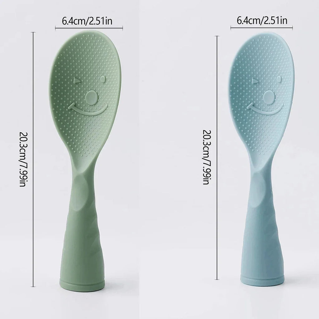 Home Kitchen Non Stick and Standing Plastic Rice Spoon Paddles-Perfect for Cooking Every Time