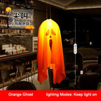 2026 LED Glow Ghost Party Halloween Decoration for Home Indoor Outdoor Haunted House Bar Hanging Horror Props with Lights