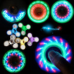 Creative Luminous LED Light Fidget Spinner Hand Top Spinners Glow In Dark Light EDC Figet Spiner Finger Stress Relief Toys