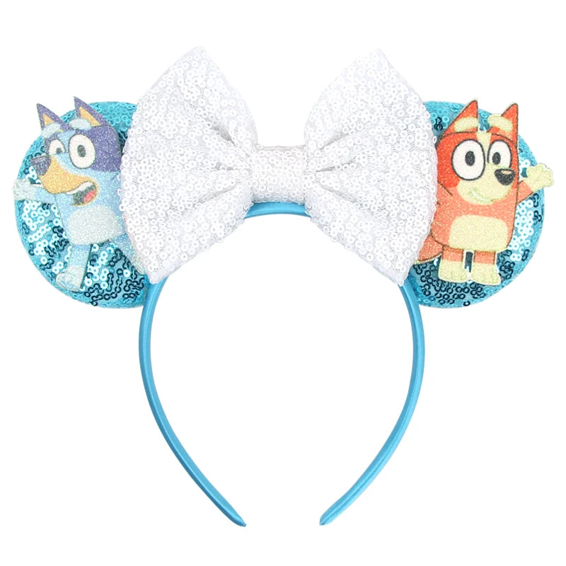 Nieuwste Mickey Mouse Oren Hoofdband Kid Adult Festival Party Pailletten Strik Haarband Vrouwen Baby Girl Party Haar Accessories