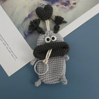 Cute Fruit Series Sausage Mouth Doll Crochet Keychains Custom Knitting Bag For Car Keys Holder Funny Doll Bag For Keys Storage