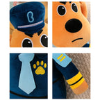 30cm Sheriff Labrador Dog Plush Toy Doll Anime Security Sergeant Labrador Wolf Dog Plush Stuffed Toys Birthday Xmas Gifts