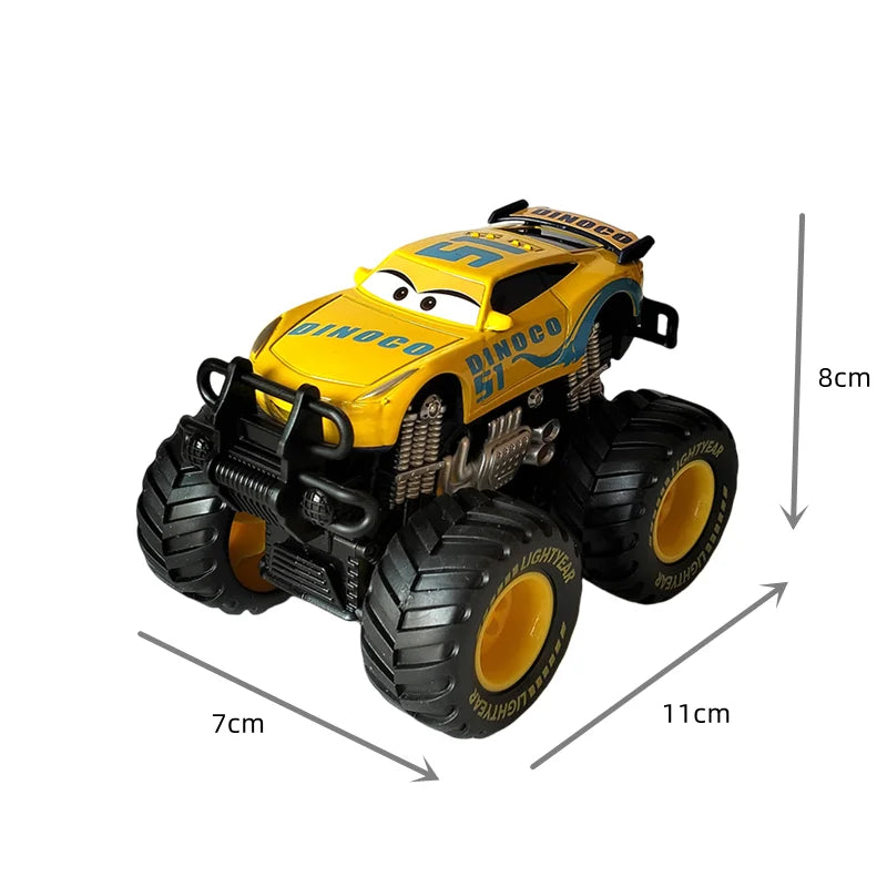 Pixar Cars Mater Lightning McQueen Jackson Storm Big Wheel Offroad Vehicle Pullback Force Cars Model Toys Birthday Gifts