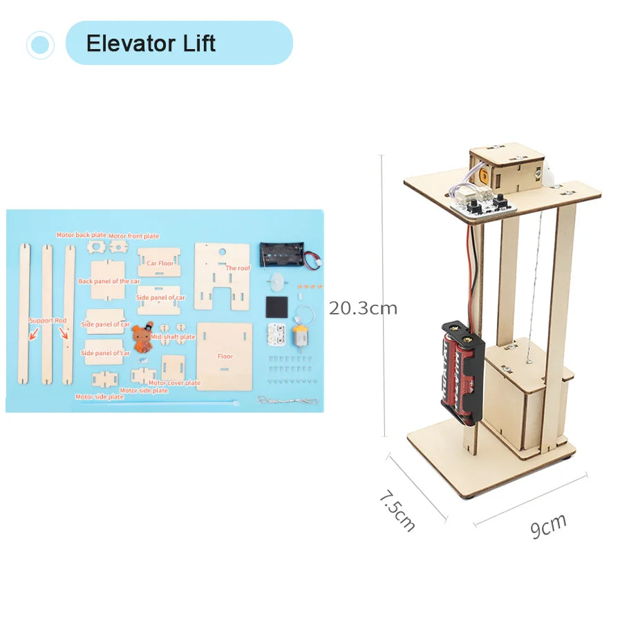 DIY Physical Model Science Experiment Educational Toy Handmade Small Production Assembly Craft Technology Project for School Kid