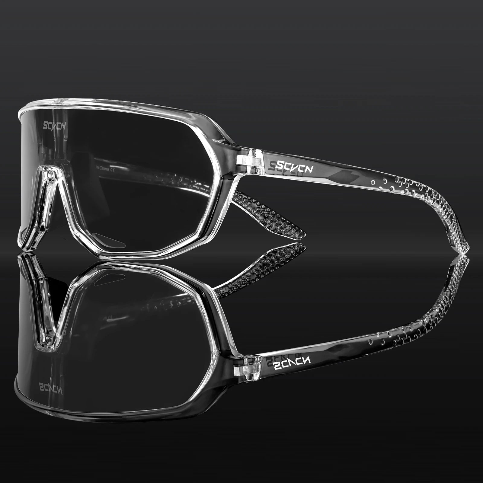 SCVCN Hiking Eyewear Sports Glasses for Men MTB Bike Bicycle Sports UV400 Hunting Driving Cycling Glasses Fashion Sunglasses