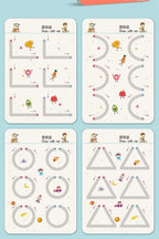 Magical Montessori Tracing Workbook Reusable Pen Control and Tracing Book for Kids Calligraphy and Drawing Educational Toys