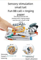 New 3D Visual Tail Cloth Book Baby Tear Resistant Biteable Cognitive Tool Interactive Parent-Child Fun Toddlers Enlighten Toys